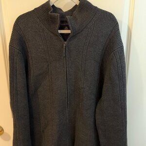Banana Republic Fine Italian Merino Zip-Front Sweater – Men’s XL